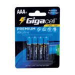 باتری نیم قلمی گیگاسل مدل Premium Alkaline بسته 4 عددی