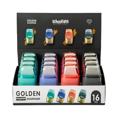 تراش و پاک کن GOLDEN اسکول مکس