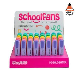 هایلایتر فلت پاستلی کلاسیک SCHOOL FANS