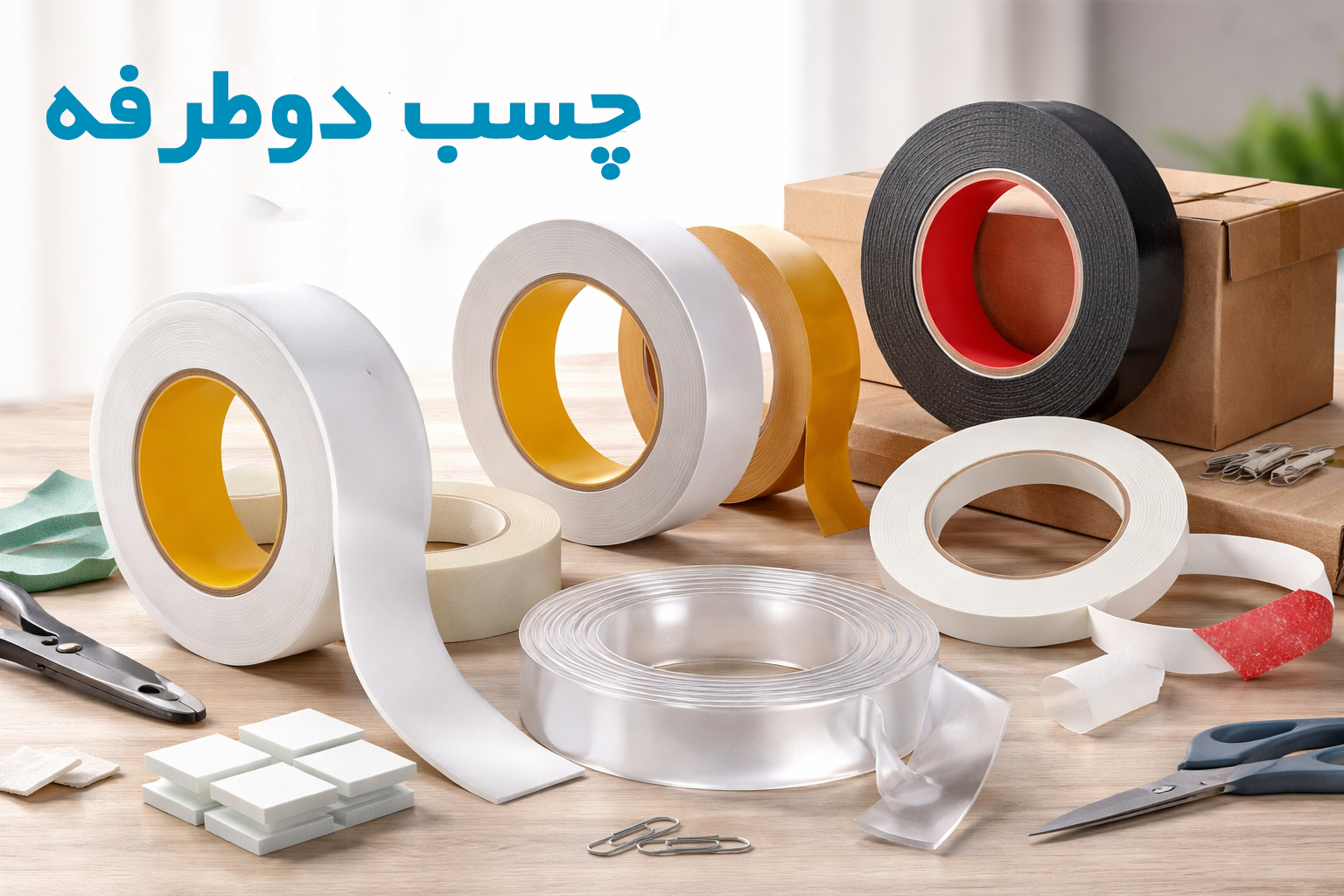 چسب دوطرفه چیست؟ انواع، کاربردها و راهنمای خرید کامل